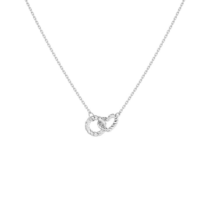 Heart Twist Connection Necklace Vermeil 14k 18k White Gold 18in First