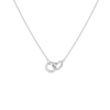 Heart Twist Connection Necklace Vermeil 14k 18k White Gold 18in First