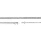 Lab Grown Blue Tourmaline Baguette Tennis Necklace