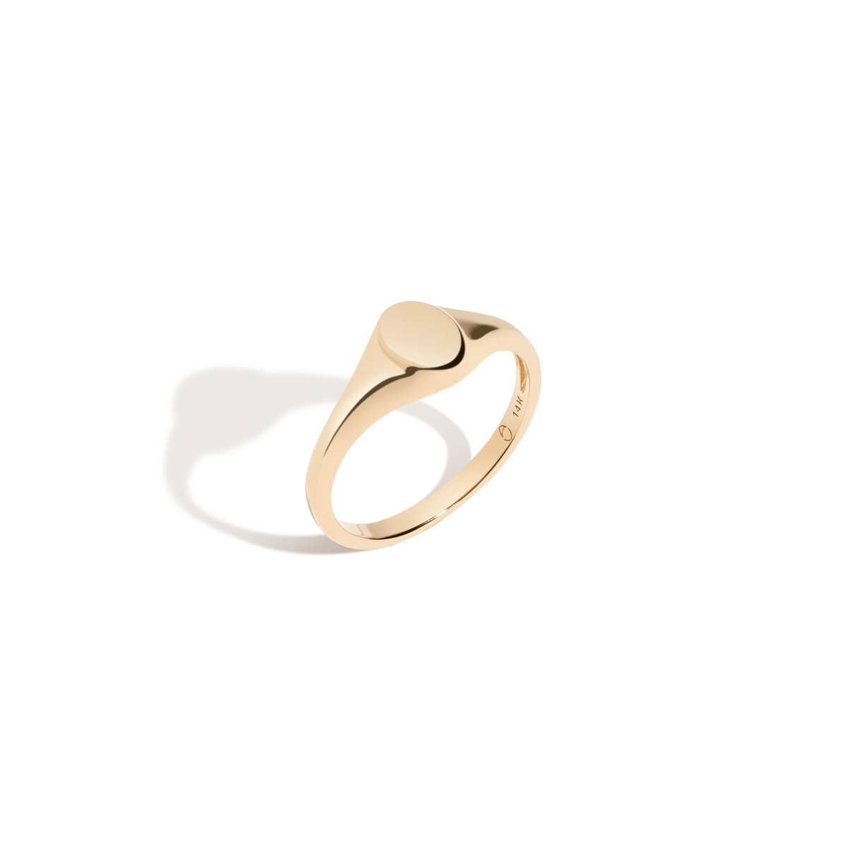 Mini Signet Ring 14k Yellow Gold