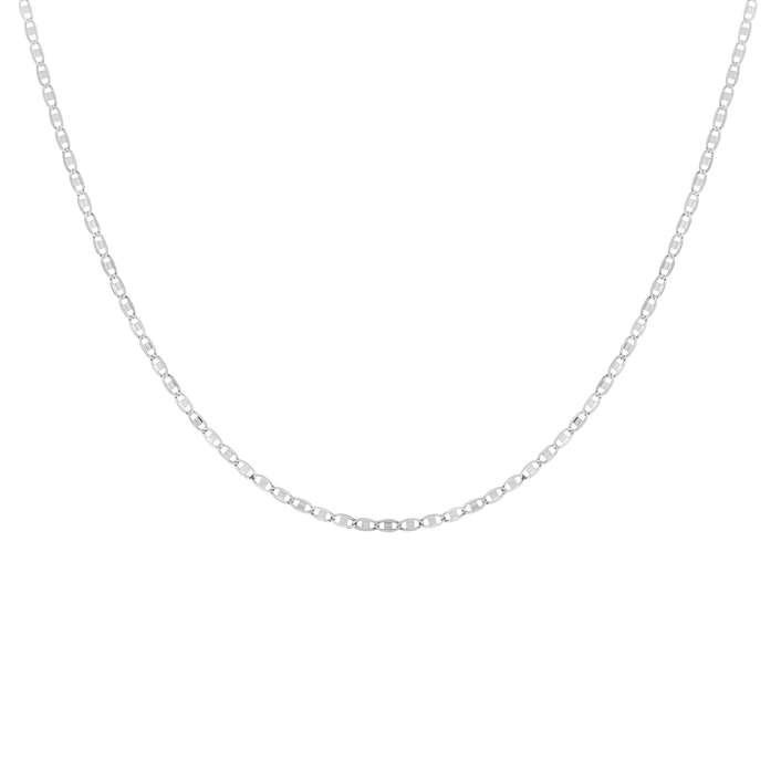 Mariner Chain Necklace Vermeil White Gold 16in 18in 20in 22in First