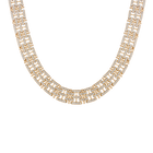 Lab Grown White Sapphire Panther Chain Link Necklace