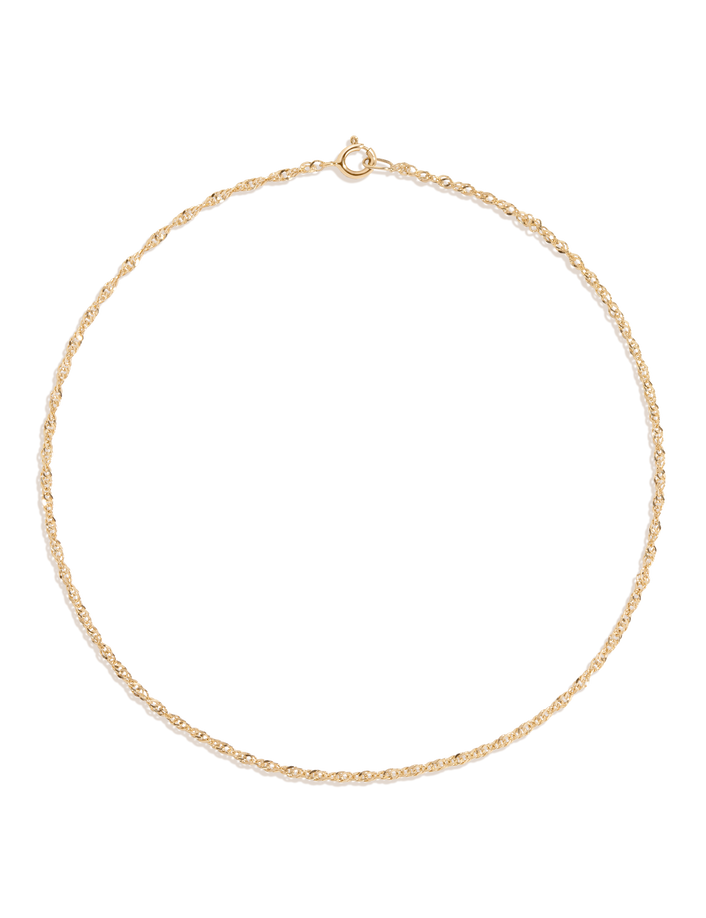 Barely There Chain Anklet 14k Yellow Gold 8in 9in First