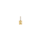 Emerald Cut Tennis Charm Pendant