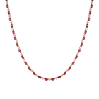 Aurate x Marilyn Monroe: Lab Grown Red Marquise Tennis Necklace