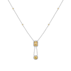 Lab Grown Canary Edwardian Lariat Necklace