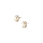 Aurate x Marilyn Monroe: Lab Grown White Sapphire Pearl Earrings