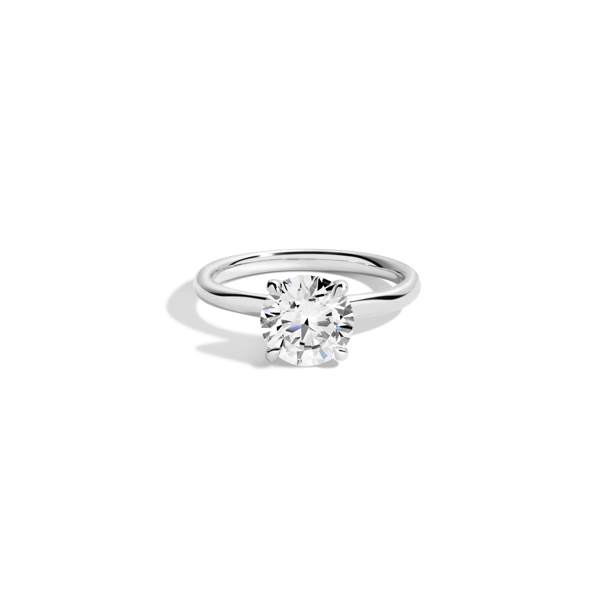 2ct Round Lab Grown Diamond Solitaire Ring 14k 18k Platinum White Gold First