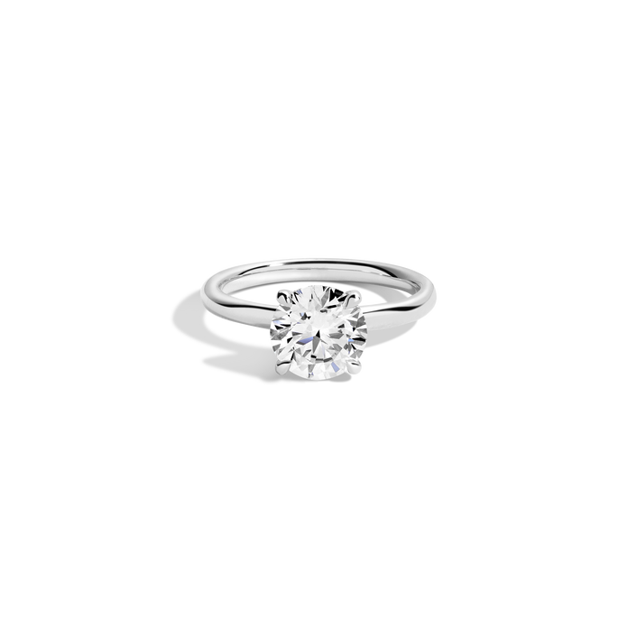 2ct Round Lab Grown Diamond Solitaire Ring 14k 18k Platinum White Gold First