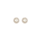 Aurate x Marilyn Monroe: Lab Grown White Sapphire Pearl Earrings