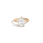 3ct Pear Lab Grown Diamond Solitaire Ring