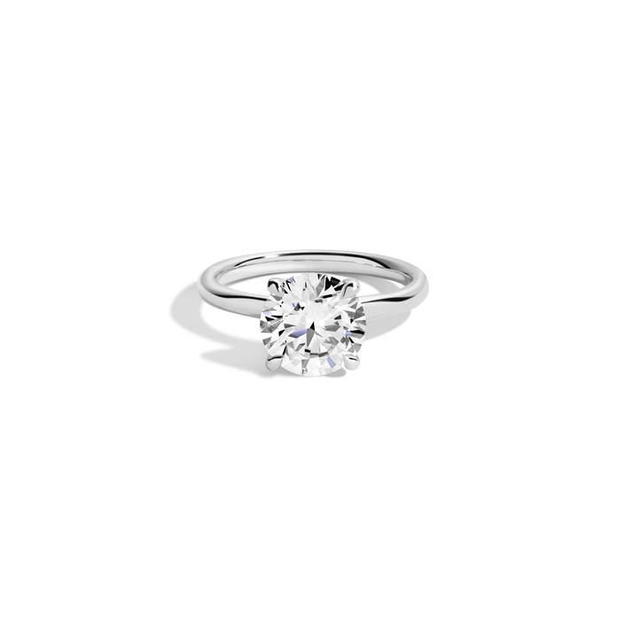 3ct Round Lab Grown Diamond Solitaire Ring 14k 18k Platinum White Gold First