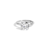 3ct Round Lab Grown Diamond Solitaire Ring 14k White Gold First