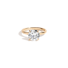 3ct Round Lab Grown Diamond Solitaire Ring