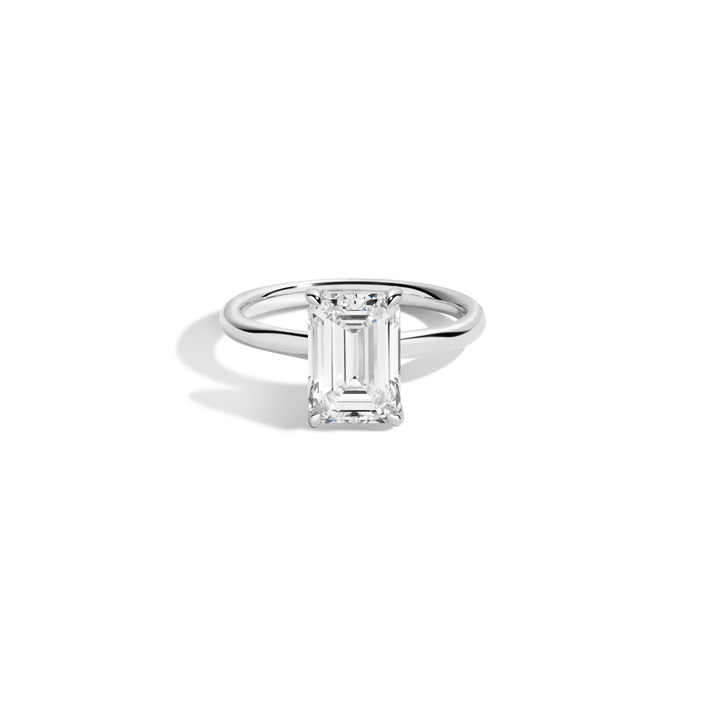 3ct Emerald Lab Grown Diamond Solitaire Ring 14k 18k Platinum White Gold First