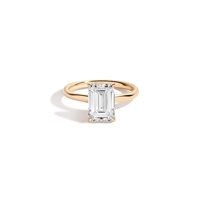 3ct Emerald Lab Grown Diamond Solitaire Ring