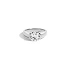 3ct Round Lab Grown Diamond Floating Signet Ring