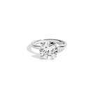 4ct Round Lab Grown Diamond Solitaire Ring
