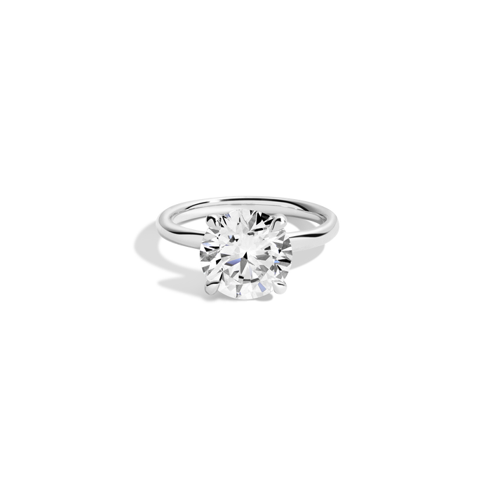 4ct Round Lab Grown Diamond Solitaire Ring 14k 18k Platinum White Gold First