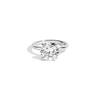 4ct Round Lab Grown Diamond Solitaire Ring 14k White Gold First
