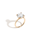 4ct Round Lab Grown Diamond Solitaire Ring