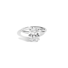 4ct Oval Lab Grown Diamond Solitaire Ring
