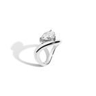 2ct Pear Lab Grown Diamond Floating Ring