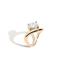 2ct Oval Lab Grown Diamond Floating Ring