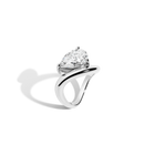 3ct Pear Lab Grown Diamond Floating Ring