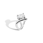 3ct Oval Lab Grown Diamond Floating Ring