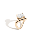 3ct Oval Lab Grown Diamond Floating Ring