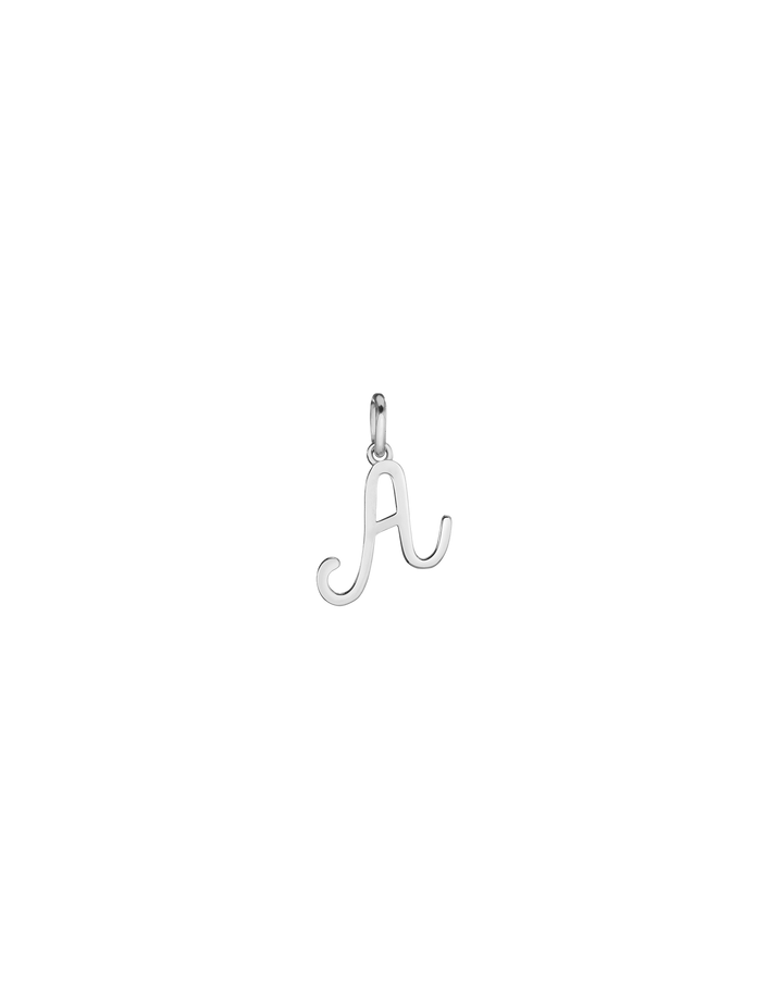 Script Gold Letter Pendant Vermeil 14k White Gold A First
