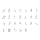 Script Gold Letter Pendant