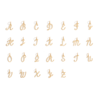 Script Gold Letter Pendant