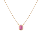 Lab Grown Pink Sapphire Heirloom Necklace