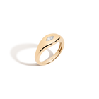 Chunky Lab Grown White Sapphire Marquise Ring