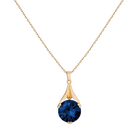 The Oma Lab Grown Blue Sapphire Necklace