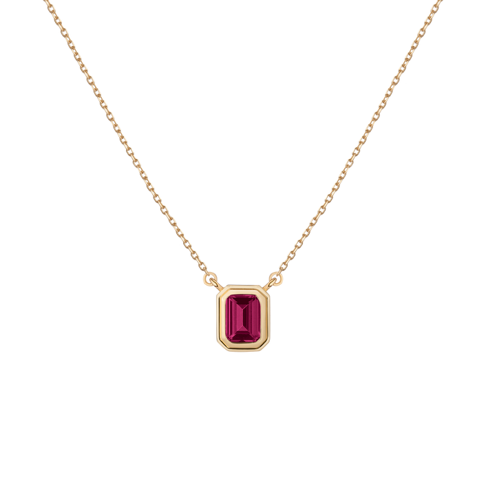 Lab Grown Red Ruby Heirloom Necklace