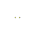 Aurate x Wilson: Lab Grown Peridot Bezel Stud Earrings
