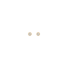 Aurate x Wilson: Lab Grown White Sapphire Bezel Stud Earrings