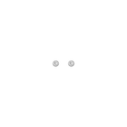 Aurate x Wilson: Lab Grown White Sapphire Bezel Stud Earrings