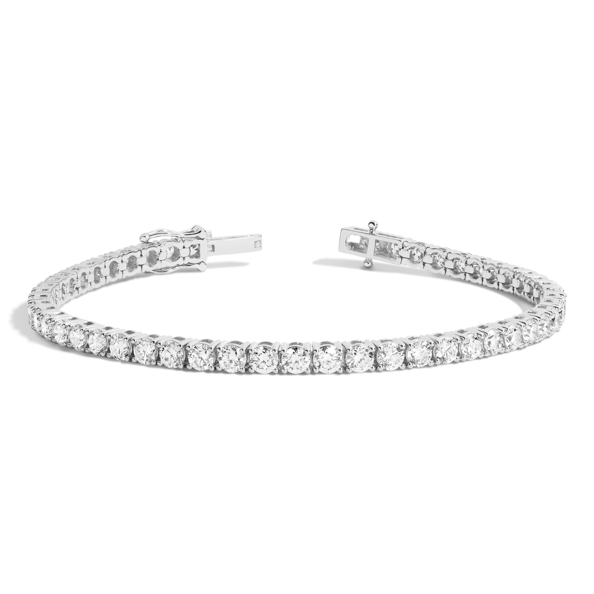 6ct Lab Grown Diamond Tennis Bracelet 14k White Gold 7in First