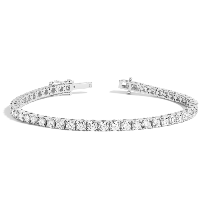 6ct Lab Grown Diamond Tennis Bracelet 14k White Gold 7in First