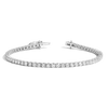 4.2ct Lab Grown Diamond Tennis Bracelet 14k White Gold 7in First