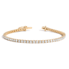 4.2ct Lab Grown Diamond Tennis Bracelet 14k Yellow Gold 7in First
