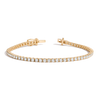 3ct Lab Grown Diamond Tennis Bracelet 14k Yellow Gold 7in First