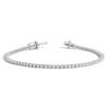 2ct Lab Grown Diamond Tennis Bracelet 14k White Gold 7in First