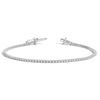 Half Carat Lab Grown Diamond Tennis Bracelet 14k White Gold 7in First