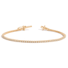 Half Carat Lab Grown Diamond Tennis Bracelet 14k Yellow Gold 7in First