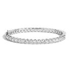 10ct Lab Grown Diamond Hinged Tennis Bracelet